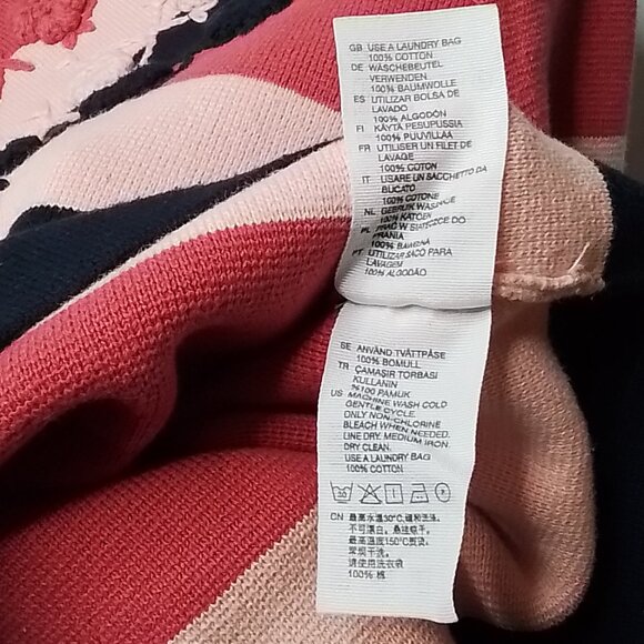 PARIS ATELIER & OTHER STORIES MULTI-COLORED STRIPED MOCK SWEATER SIZE S - Picture 7 of 8